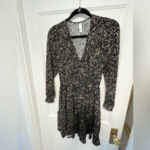 Mango Ruffled V-Neck Mini Dress, US Size 2, Excellent Condition